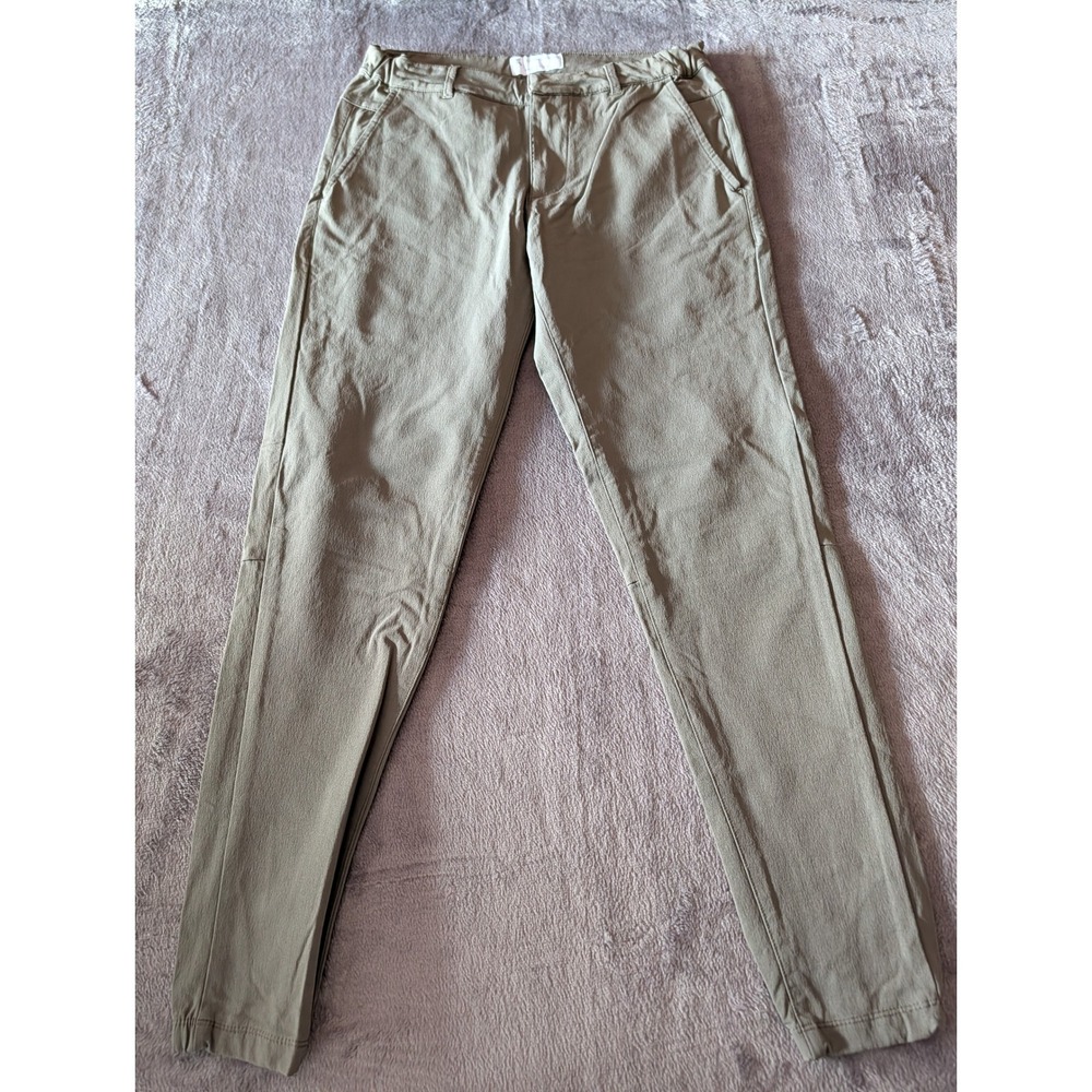 Tailored Athlete Everyday Tech Trouser Olive Green Mens Small Muscle Fit Stretch